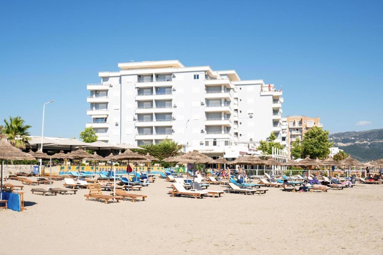 Trea Accomodations - On Private Beach With Sunbed & Umbrella Vlore Luaran gambar